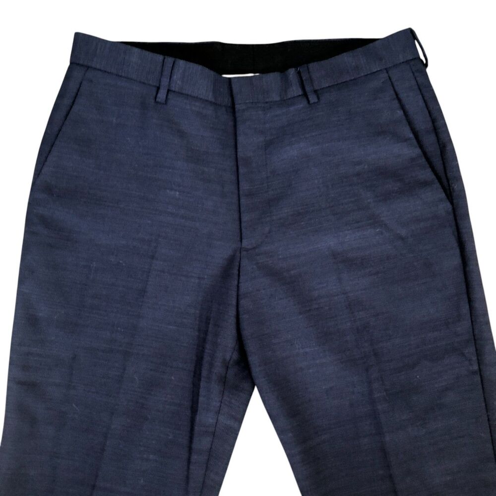 J. Crew Classic Fit Slim Navy Office Suit Trouser Pants 31x32 - Picture 2 of 12